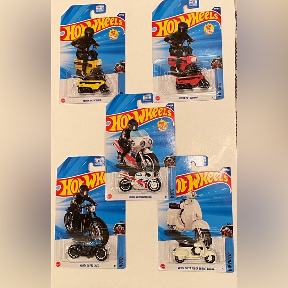 Hot wheels honda motorcycles lot